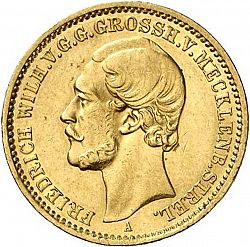 Large Obverse for 20 Mark 1873 coin