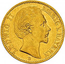 Large Obverse for 20 Mark 1874 coin