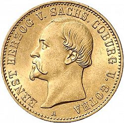 Large Obverse for 20 Mark 1886 coin