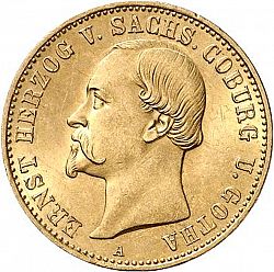 Large Obverse for 20 Mark 1886 coin