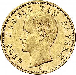 Large Obverse for 20 Mark 1895 coin