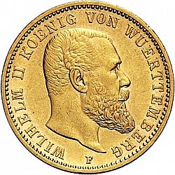 Large Obverse for 20 Mark 1897 coin