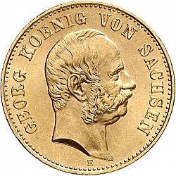 Large Obverse for 20 Mark 1903 coin