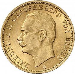 Large Obverse for 20 Mark 1912 coin