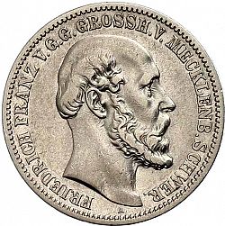 Large Obverse for 2 Mark 1876 coin