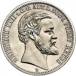 Large Obverse for 2 Mark 1877 coin