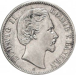 Large Obverse for 2 Mark 1877 coin