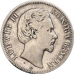Large Obverse for 2 Mark 1880 coin