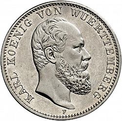 Large Obverse for 2 Mark 1888 coin