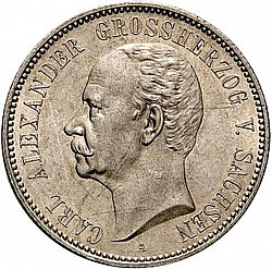 Large Obverse for 2 Mark 1892 coin
