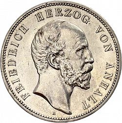 Large Obverse for 2 Mark 1896 coin