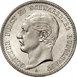 Large Obverse for 2 Mark 1898 coin