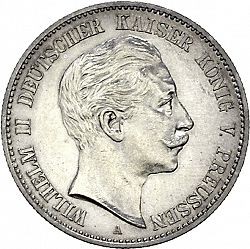Large Obverse for 2 Mark 1898 coin