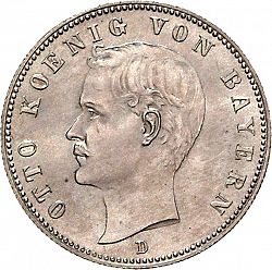 Large Obverse for 2 Mark 1898 coin