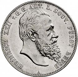 Large Obverse for 2 Mark 1899 coin