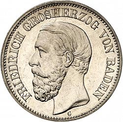 Large Obverse for 2 Mark 1899 coin
