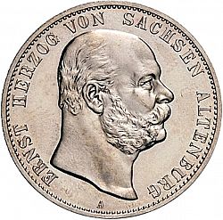 Large Obverse for 2 Mark 1901 coin