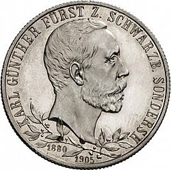 Large Obverse for 2 Mark 1905 coin