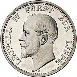 Large Obverse for 2 Mark 1906 coin