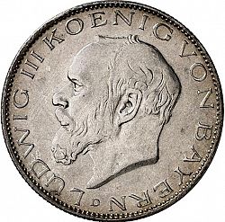 Large Obverse for 2 Mark 1914 coin