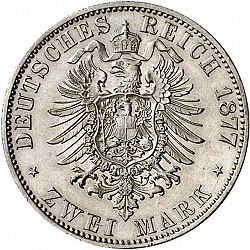 Large Reverse for 2 Mark 1877 coin