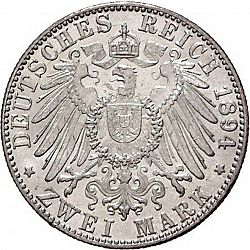 Large Reverse for 2 Mark 1894 coin