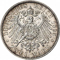 Large Reverse for 2 Mark 1895 coin