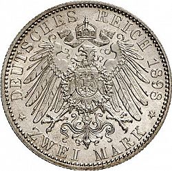 Large Reverse for 2 Mark 1898 coin