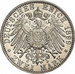 Large Reverse for 2 Mark 1899 coin