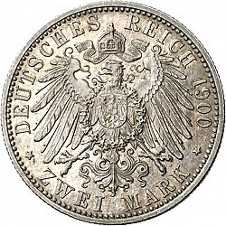 Large Reverse for 2 Mark 1900 coin