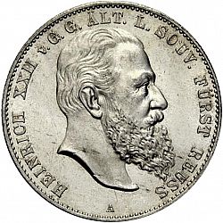 Large Reverse for 2 Mark 1901 coin