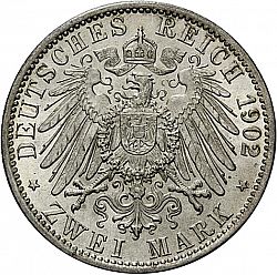 Large Reverse for 2 Mark 1902 coin