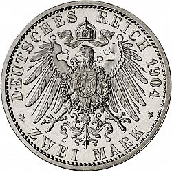 Large Reverse for 2 Mark 1904 coin