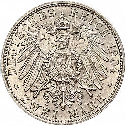 Large Reverse for 2 Mark 1904 coin