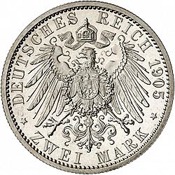 Large Reverse for 2 Mark 1905 coin