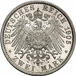 Large Reverse for 2 Mark 1905 coin