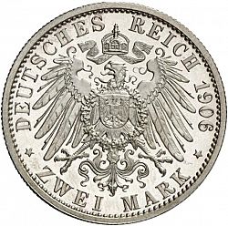 Large Reverse for 2 Mark 1906 coin