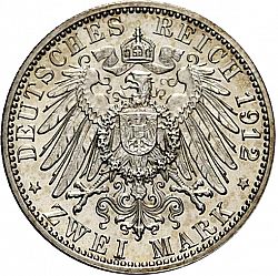 Large Reverse for 2 Mark 1912 coin