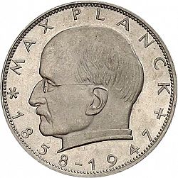 Large Obverse for 2 Mark 1958 coin