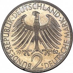 Large Obverse for 2 Mark 1962 coin