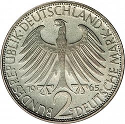 Large Obverse for 2 Mark 1965 coin