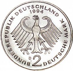Large Obverse for 2 Mark 1994 coin