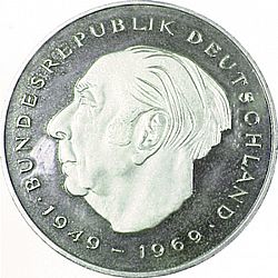 Large Reverse for 2 Mark 1987 coin