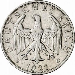 Large Obverse for 2 Reichsmark 1927 coin