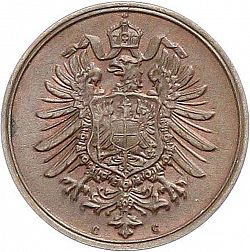 Large Reverse for 2 Pfenning 1874 coin