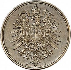 Large Reverse for 2 Pfenning 1877 coin
