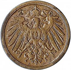 Large Reverse for 2 Pfenning 1904 coin