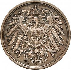 Large Reverse for 2 Pfenning 1914 coin