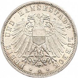 Large Obverse for 3 Mark 1909 coin