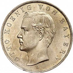 Large Obverse for 3 Mark 1909 coin